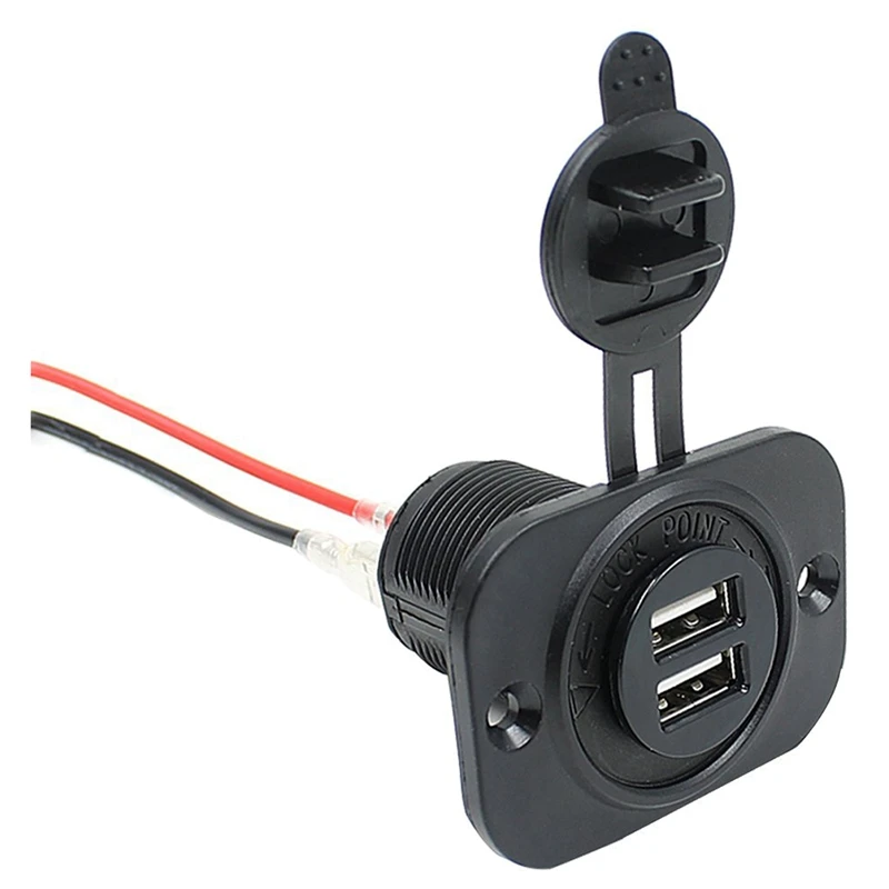 Розетка для автомобильного прикуривателя двойной USB адаптер 12V Разъем для мобильного телефона gps планшета
