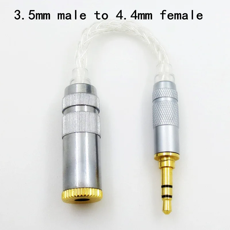

4.4mm to 3.5MM to 2.5 balance conversion line ZX300A balance line 8-core single crystal copper silver-plated wire