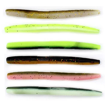 

8pcs/lot Fishing Soft Lure Senko Worm Artificial Bait Silicone Plastic SwimBait Neko Rig Wacky Crankbait Trick Worms Ned Rig