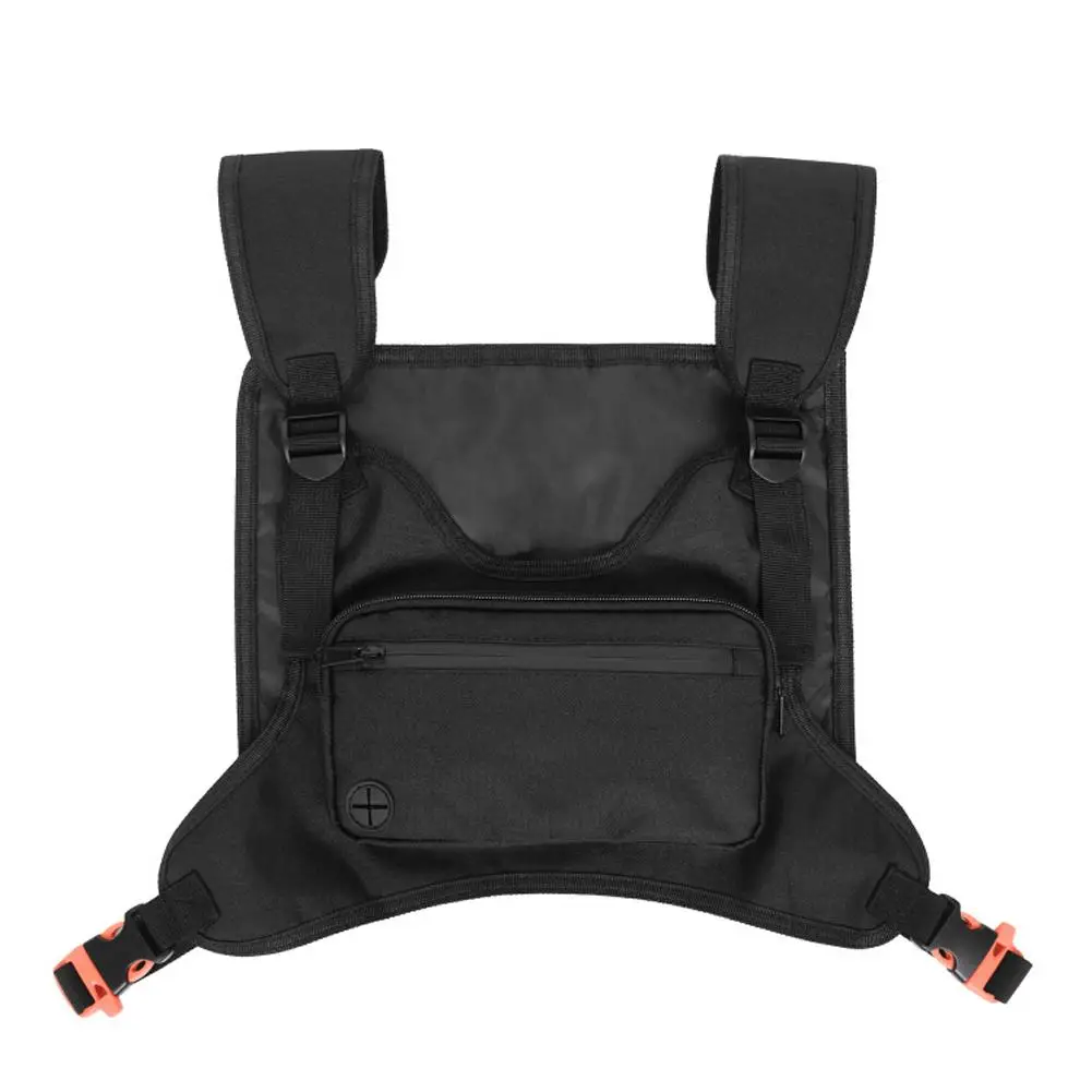 Multipurpose Nylon Chest Bag Sport Backpack Shoulder Bags Functional Outdoor Sports Chest Bag Casual Running Chest Backpack