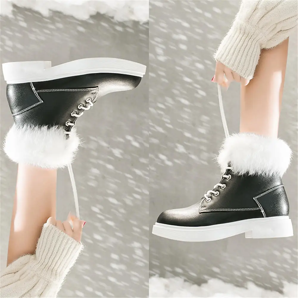 KARINLUNA/туфли-лодочки челнока 8 видов цветов; теплые зимние сапоги на меху для снежной погоды женская обувь женские ботильоны ботинки Martin модная женская обувь