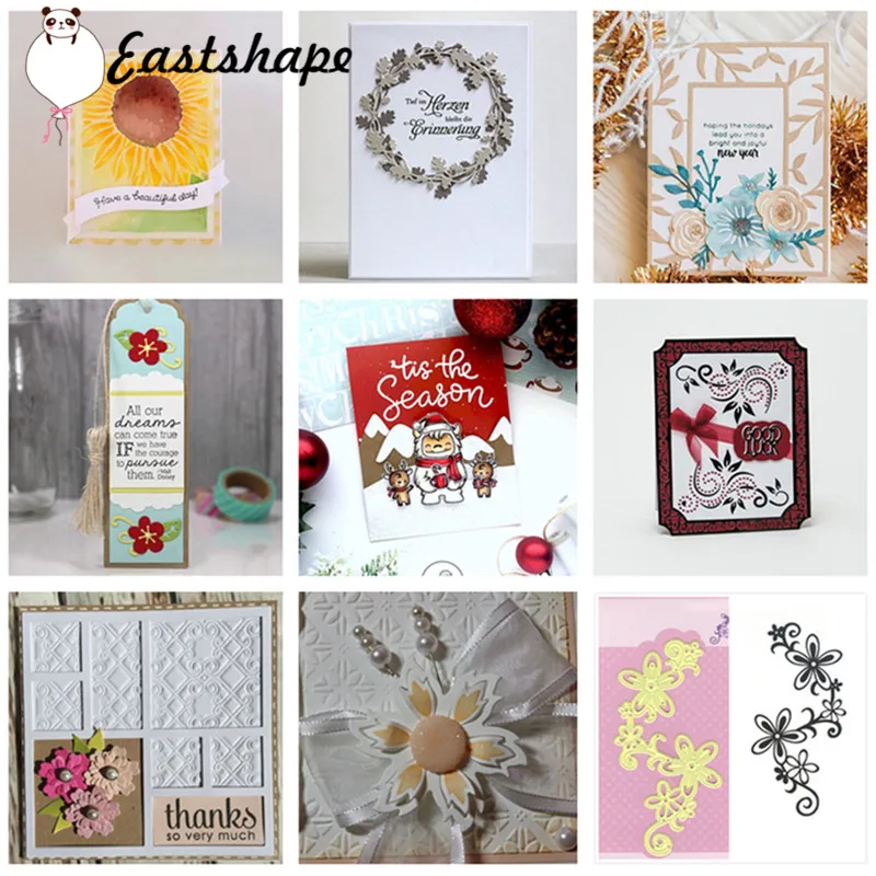 

Eastshape Flowers Frame Metal Cutting Dies Decor DIY New 2019 Scrapbooking for Card Making Embossing Stencil Paper Album
