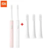 Ультразвуковая электрическая зубная щетка Xiaomi Mijia T100, водонепроницаемая зубная щетка IPX7 с зарядкой от USB, 1:5 ► Фото 2/6