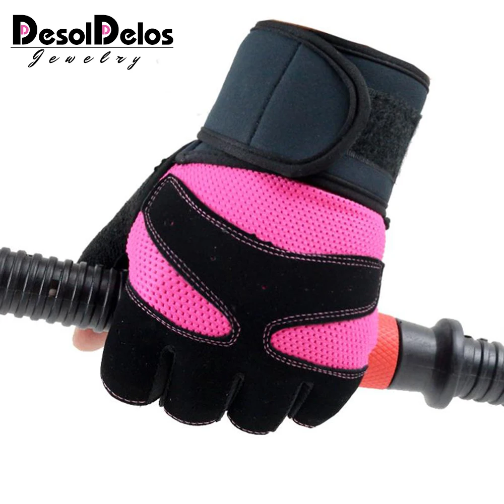 

DesolDelos Women Fingerless Gloves Female Breathable Mesh Guantes Tactical Gloves Mittens Sport Fitness Luvas 5 colors M/L