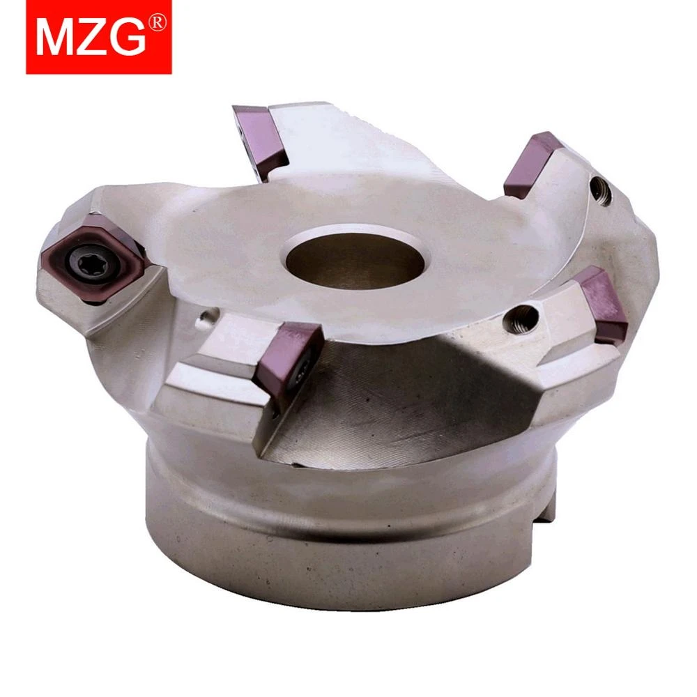 Mzg Km12r50224t Four Sekt1204 Carbide Insert Clamped Fast Feeding Alloy End Mill Milling
