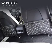 Vtear для Tesla модель 3 Аксессуары для спинки сиденья Kick-proof коврик Детский Kick pad авто анти-Грязная внутренняя защита подушка