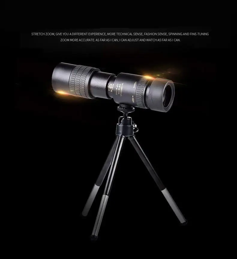 Монокулярный телескоп 10-100x30 7-17 раз HD мини-Телескоп для камеры мобильного телефона