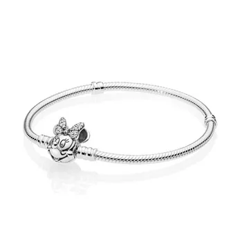 

2019 NEW 100% 925 Sterling Silver Shimmering Portrait Moments Bracelet For DIY Europe Beaded Original Fashion Gift