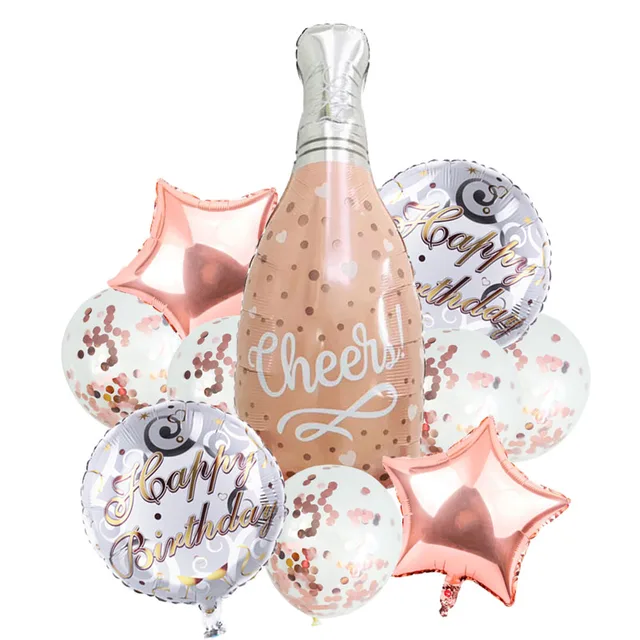 Ballons Champagne en Latex à paillettes de grande taille, 42  pièces/ensemble, décoration pour Banquet de mariage, fête d'anniversaire  pour enfants - AliExpress