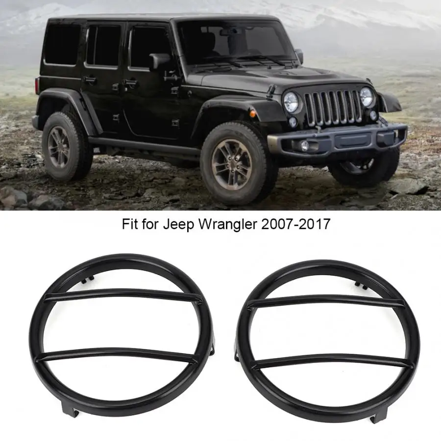 2pcs Vehicle Car Turn Signal Light Guard Covers Protector Fit for Jeep Wrangler 2007- Car Accessories