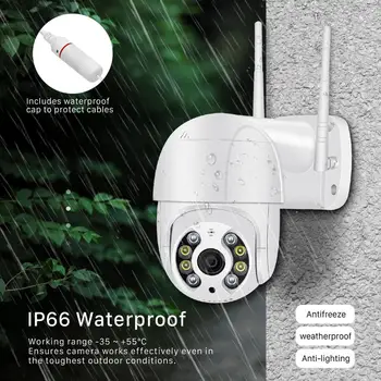 5MP PTZ IP Camera Wifi Outdoor AI Human Detection Audio 1080P Wireless Security CCTV Camera