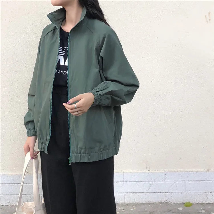 

Photo Shoot 2019 Spring New Style WOMEN'S Dress Half-Turtle-Neck Long-sleeved Coat Thin Casual Versatile WOMEN'S Coat