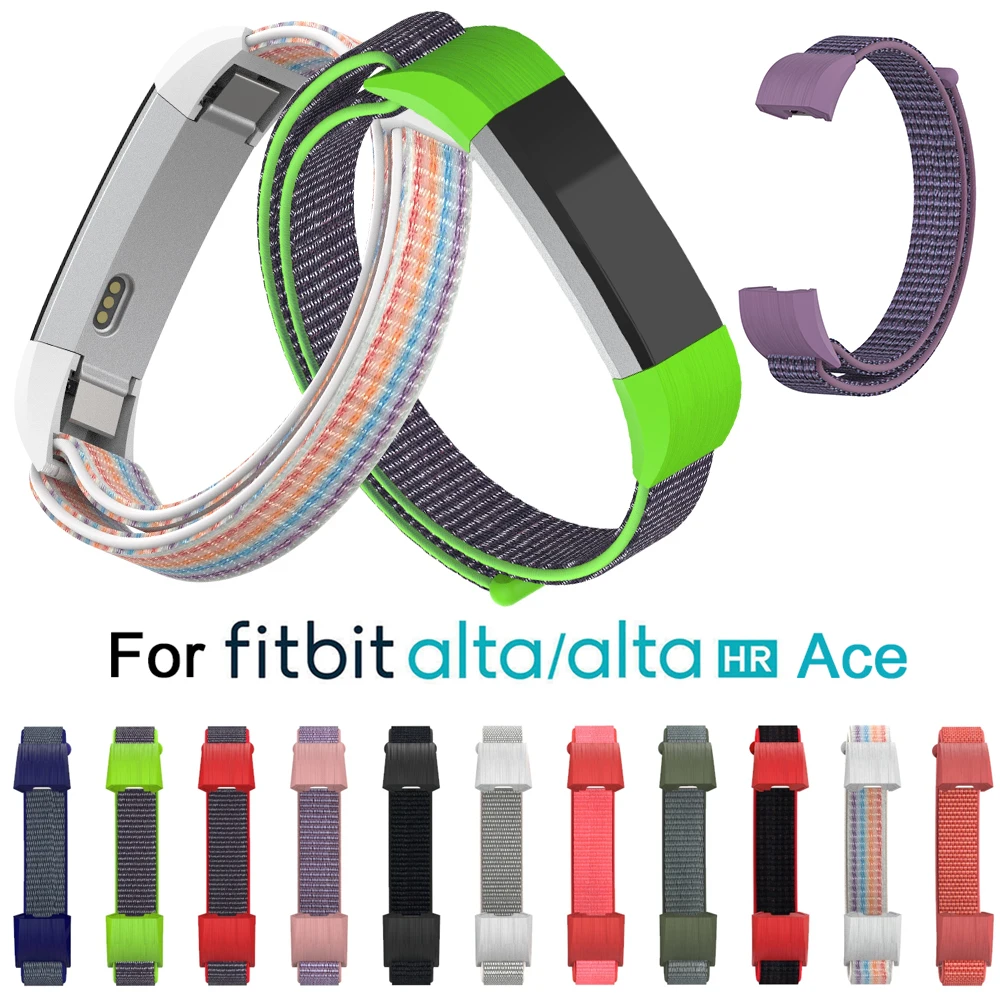 Высокое качество регулируемый ремешок для Fitbit Alta HR ACE напульсники волшебная лента фитнес трекер сменный Браслет нейлоновый ремешок