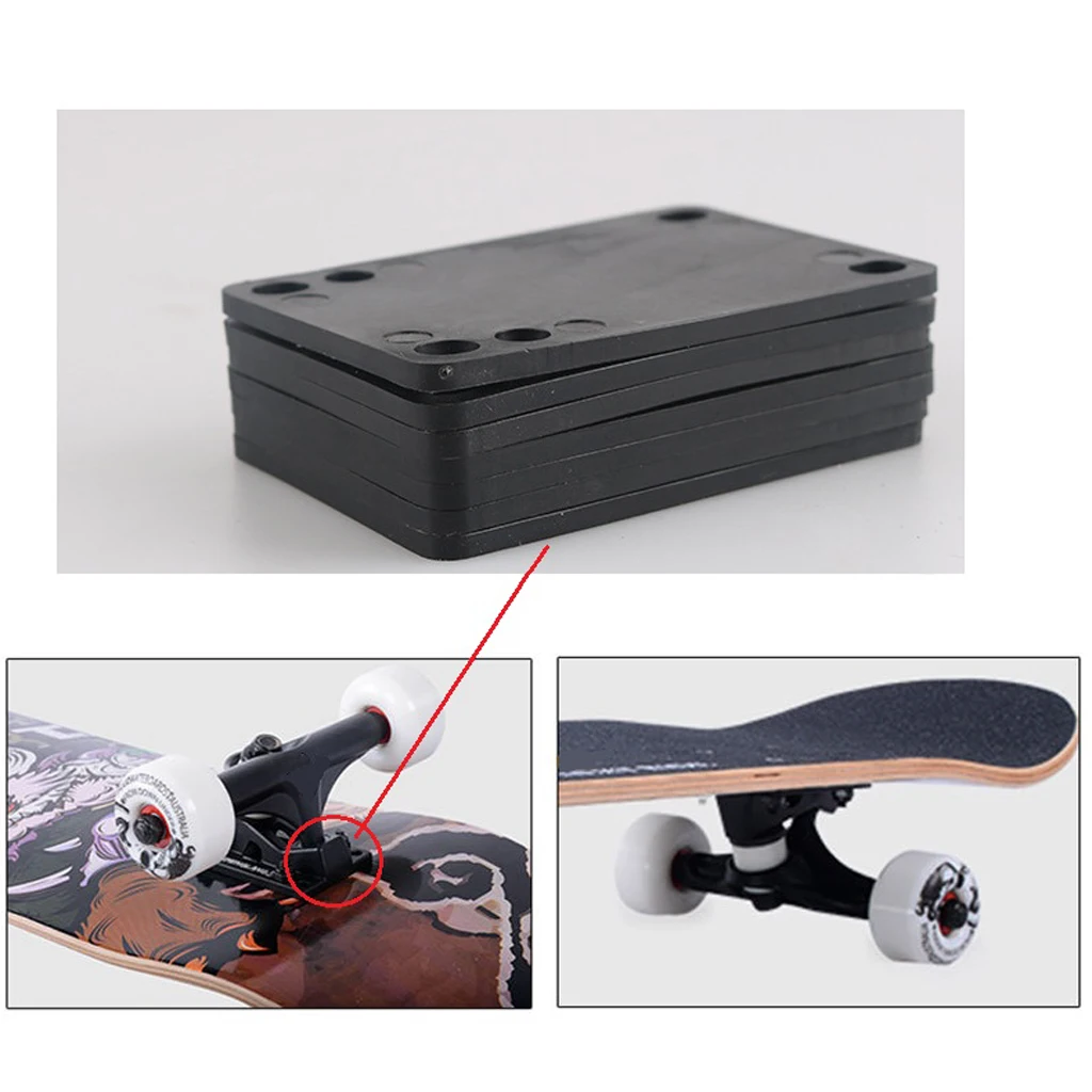 4PCS/Set 3mm Skateboard Riser Pads Shockpads Good Replacement for Longboard Skateboarding Hardware Accessory Dropshipping 4PCS/Set 3mm Skateboard Riser Pads Shockpads Good Replacement for Longboard Skateboarding Hardware Accessory Dropshipping