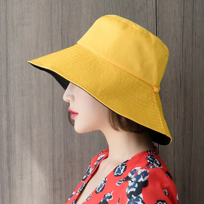 

TAYS 2019 Autumn Korean Women's Simple Double Face Fishing Hat Outdoor Sunscreen Hat.