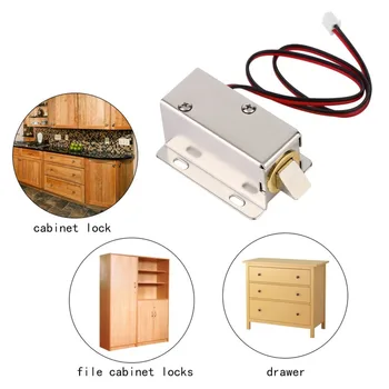 

Magnetische lock Professionele Kleine DC 12 V Open Frame Type Solenoid Voor Elektrische Deurslot met Lage Stroomverbruik Stabili