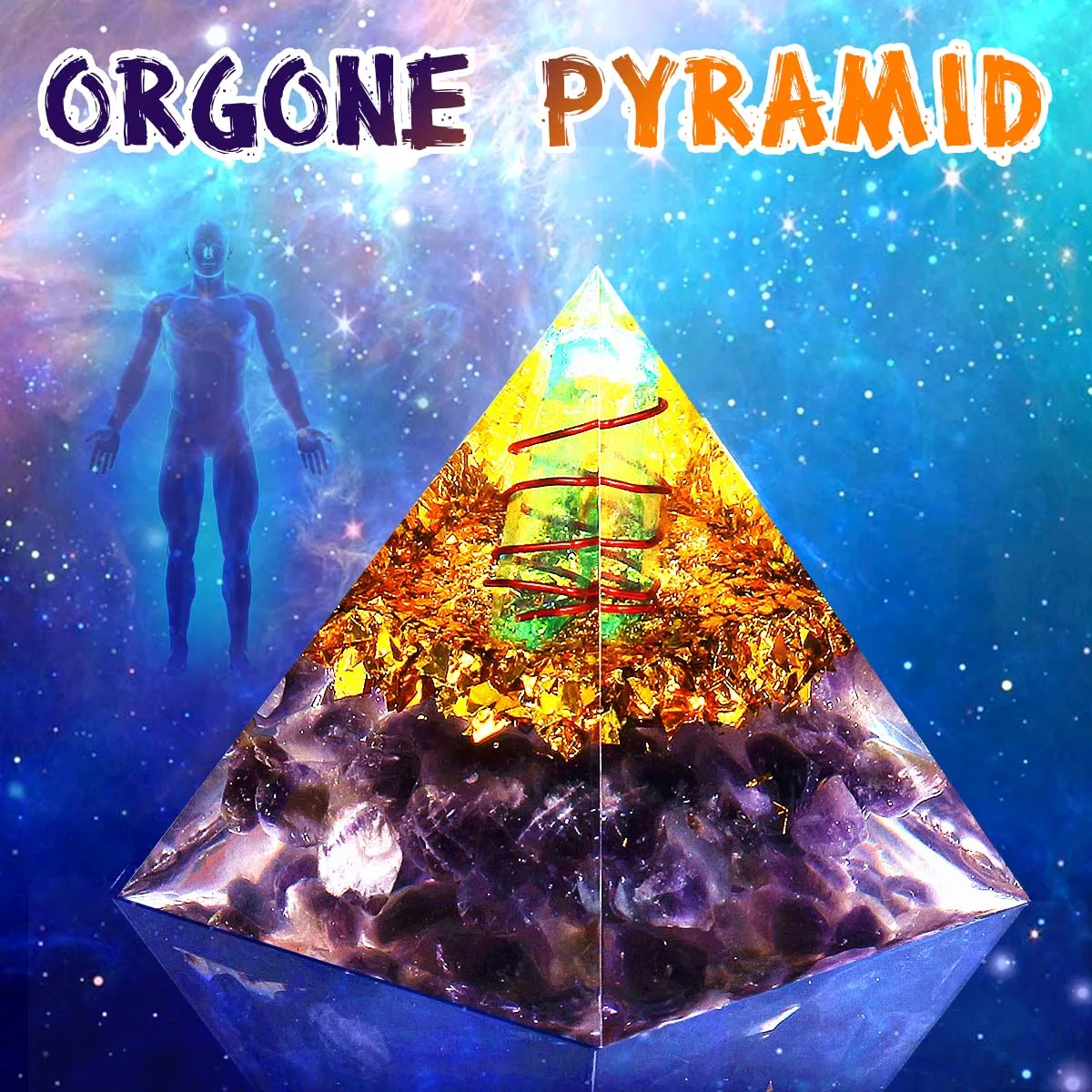 Кристалл Аметист энергия круг исцеляющий кристалл рейки пирамида чакрас