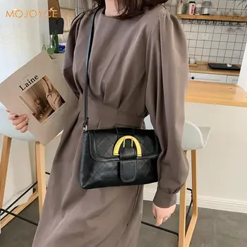 

Vintage Women Shoulder Crossbody Sling Bag Ladies Solid Color Shoulder Bags Casual PU Leather Messenger Handbags