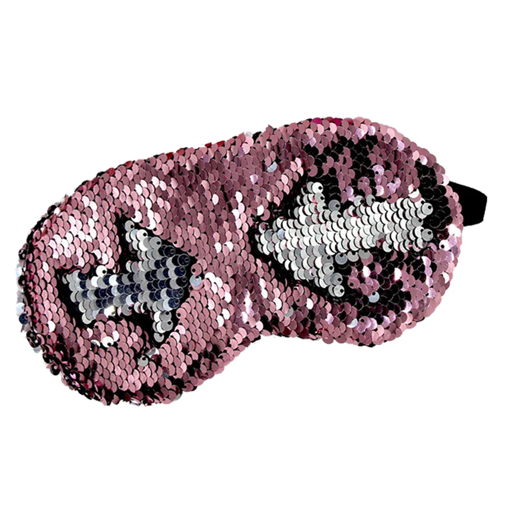 

Cover Lightweight Gifts Eye Mask Home Shade Bandage Office Two-tone Travel Sleeping Relaxing Sequin Patches