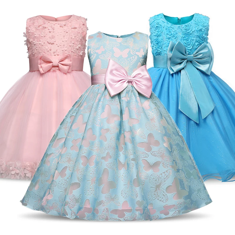 

Girl Party dress sleeveless Baby Girls Clothes Kids Dresses For Girls Lace Flower Children Birthday Party Casual Wear 2-9 Years