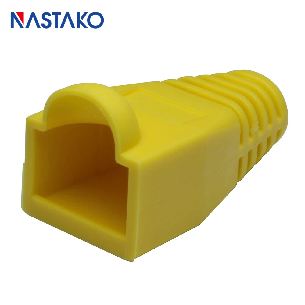 이더넷 케이블 커넥터 캡 부츠, 네트워크 모듈러 플러그 캡 커버, 노란색, 6.0mm Cat5 Cat5e Cat6 RJ45