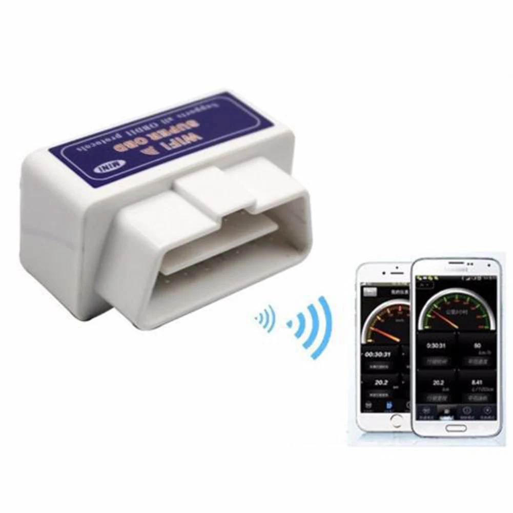 Мини Bluetooth OBD Автомобильный диагностический интерфейс белый умный беспроводной сканер