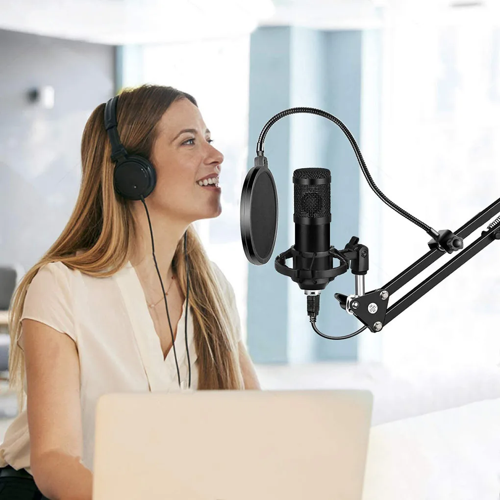 USB компьютерный микрофон профессиональный Студийный конденсаторный звуковой