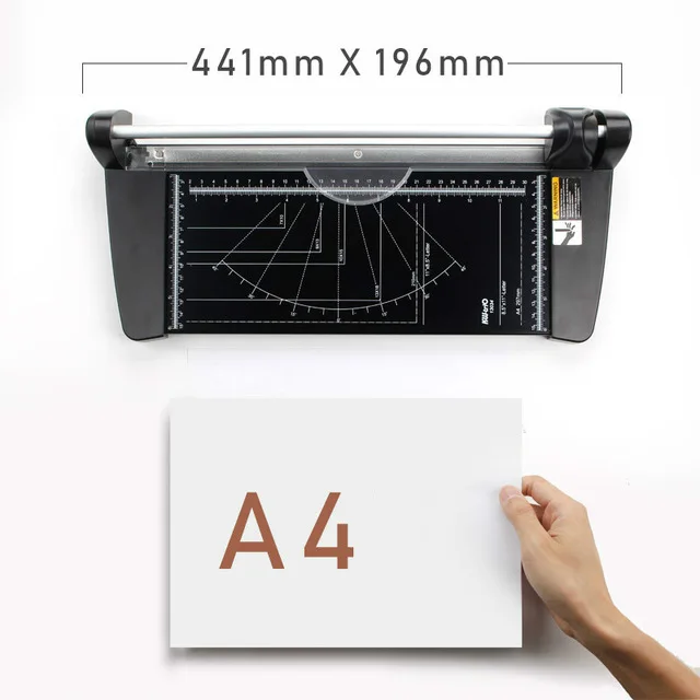 Портативный сплав A4 A3 прецизионный резак для бумаги фото триммеры Diy скрапбук режущие инструменты Режущий коврик доска товары для дома и офиса - Цвет: A4