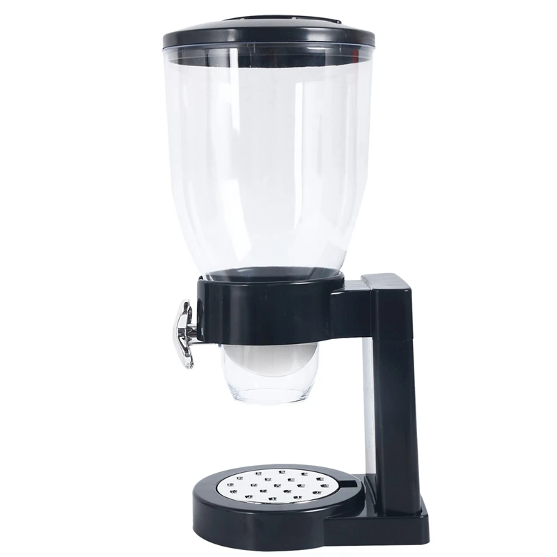 

Dry Food Dispenser, Single Control Kitchen Storage Container, 0.8-Gal Capacity Dry Food Cereal Dispenser for Cereal Trail Mix Ca