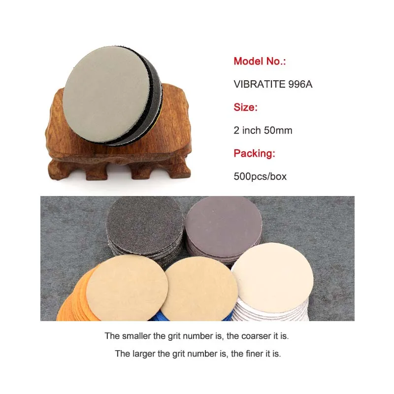 100 sheets 2 Inch 50MM Waterproof Sandpaper Hook and Loop Silicon Carbide 60 to 10000 Grits For Car polishing Wet or Dry Sanding sanding discs,sandpaper set,polish sand paper