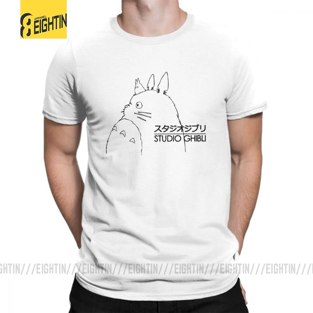 Мужская футболка с коротким рукавом My neighton Totoro Studio Ghibli летняя одежда чистый