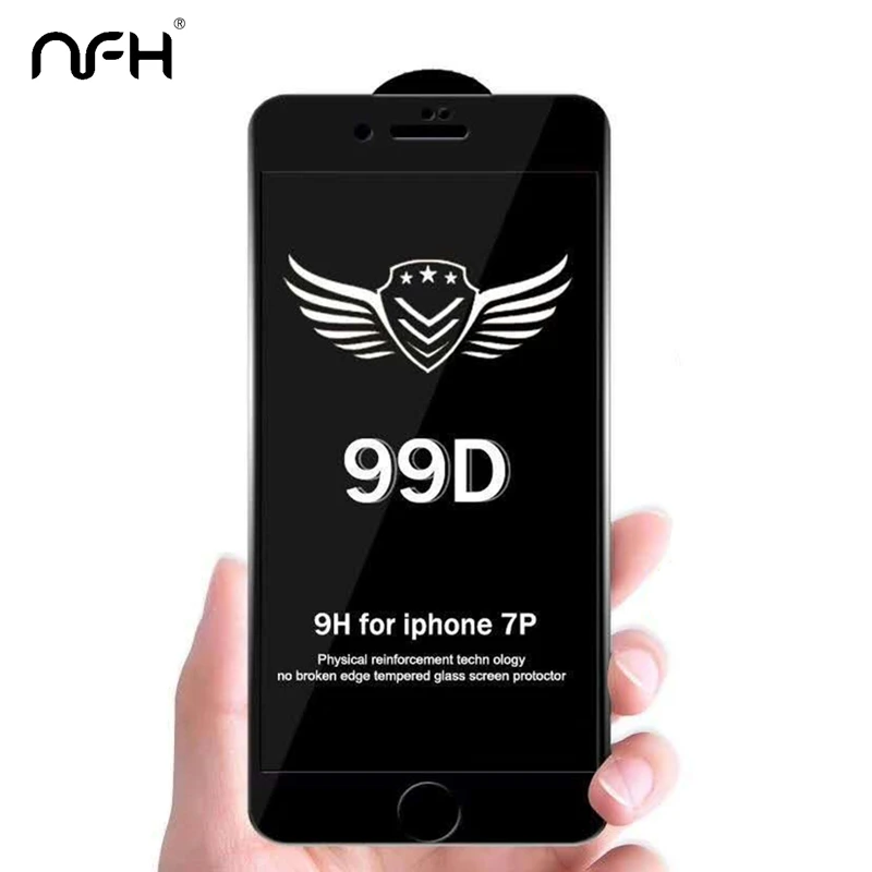 

99D Protective Full Cover Tempered Glass For iPhone X XR XS Max 11 Pro Max Screen Protector Glass On the iPhone 6S 7 8 Plus Film