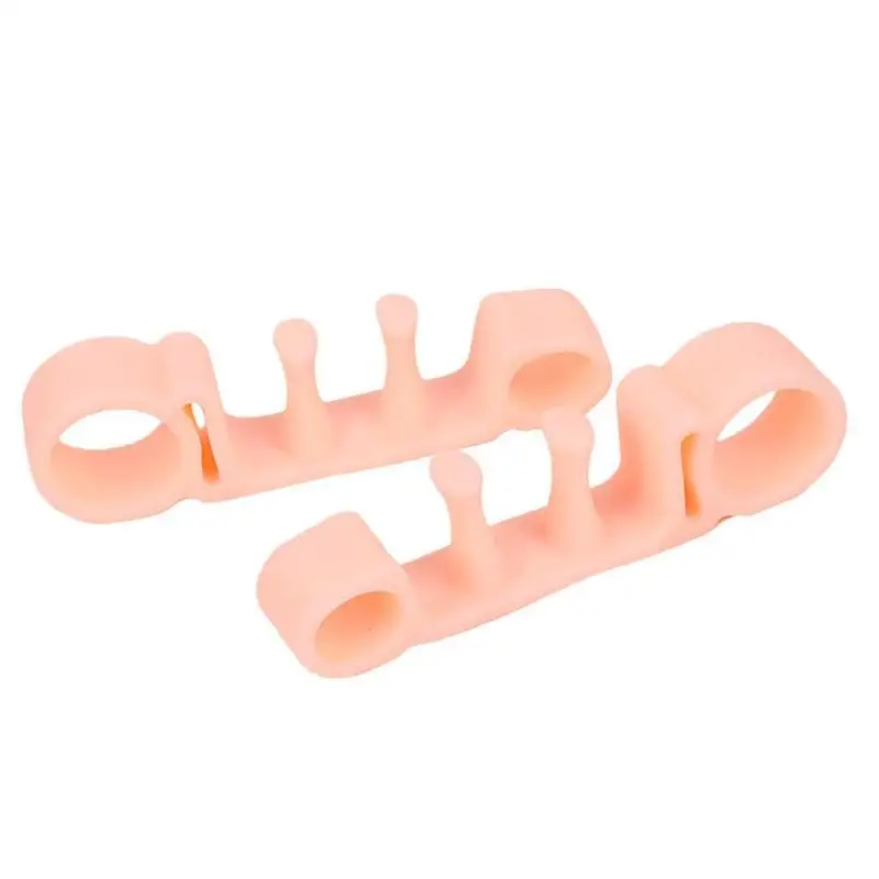 1 Pair Toe Separators Elastic Corrector Straighteners Toe Spacers Relief to Hallux Valgus Foot Care Tools