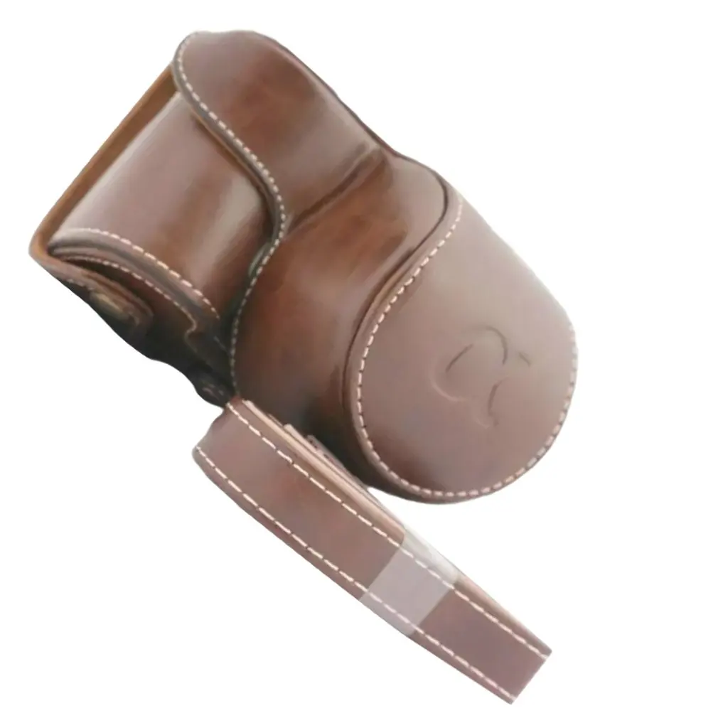 brown A6000 A6300 Чехол-сумка из искусственной кожи для камеры, чехол-сумка для Fujifilm Xt100, прочные портативные аксессуары для камеры - Цвет: brown A6000 A6300