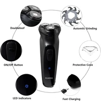 Electric Shaver Men  Razor 3 Blades Portable Beard Trimmer Cutting Machine For Shaving Type-C USB Rechargeable 2