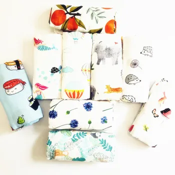 

Baby Muslin Blanket Swaddle Bamboo Cotton Newborn Baby Bath Towel Swaddle Blankets Comfortable MultiFunctions Baby Wrap