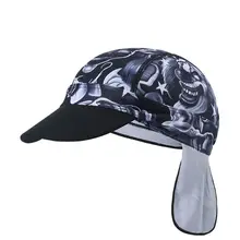 Велосипедная Кепка с принтом, быстросохнущая, дышащая, анти-пот, солнцезащитная, складная, с клапаном, головной убор для велосипеда, езды на велосипеде, бега