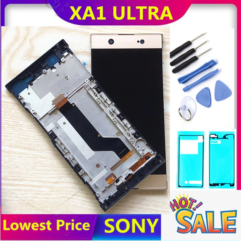 HTZF 6 0 &quotдля SONY Xperia XA1 Ultra дюймов ЖК-экран дисплей дигитайзер для Sony C7 сборка