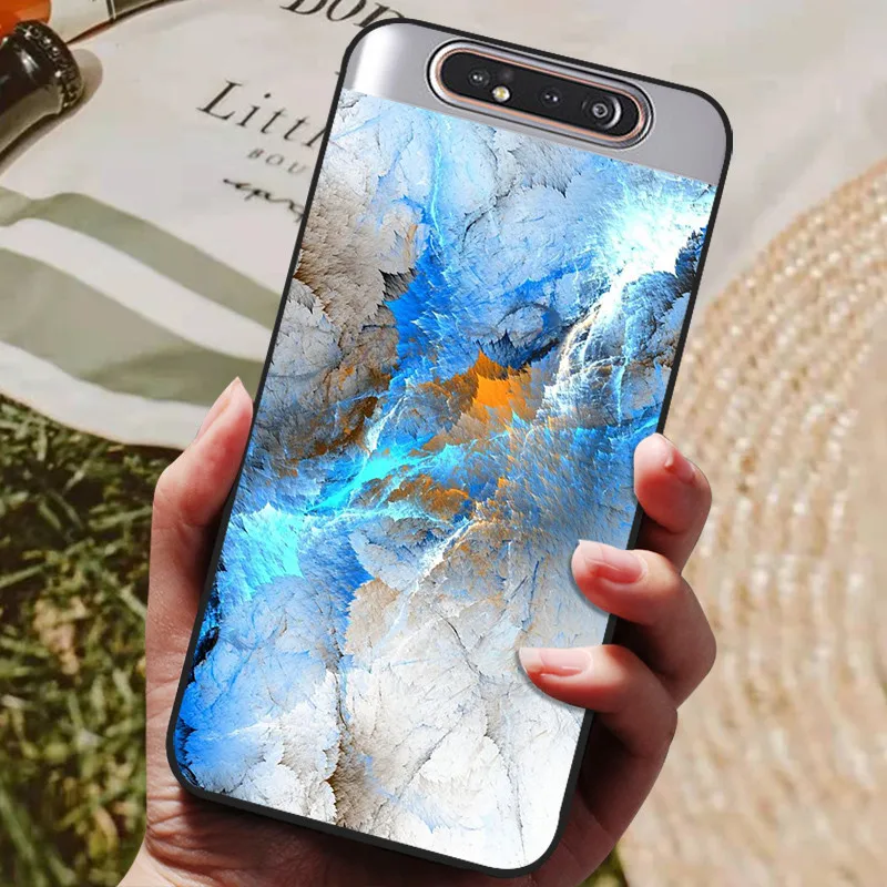 For Samsung A80 Case Silicon Back Cover Phone Case For Samsung Galaxy A80 Cases for Galaxy A 80 A805F A805 Soft bumper Funda flip cover