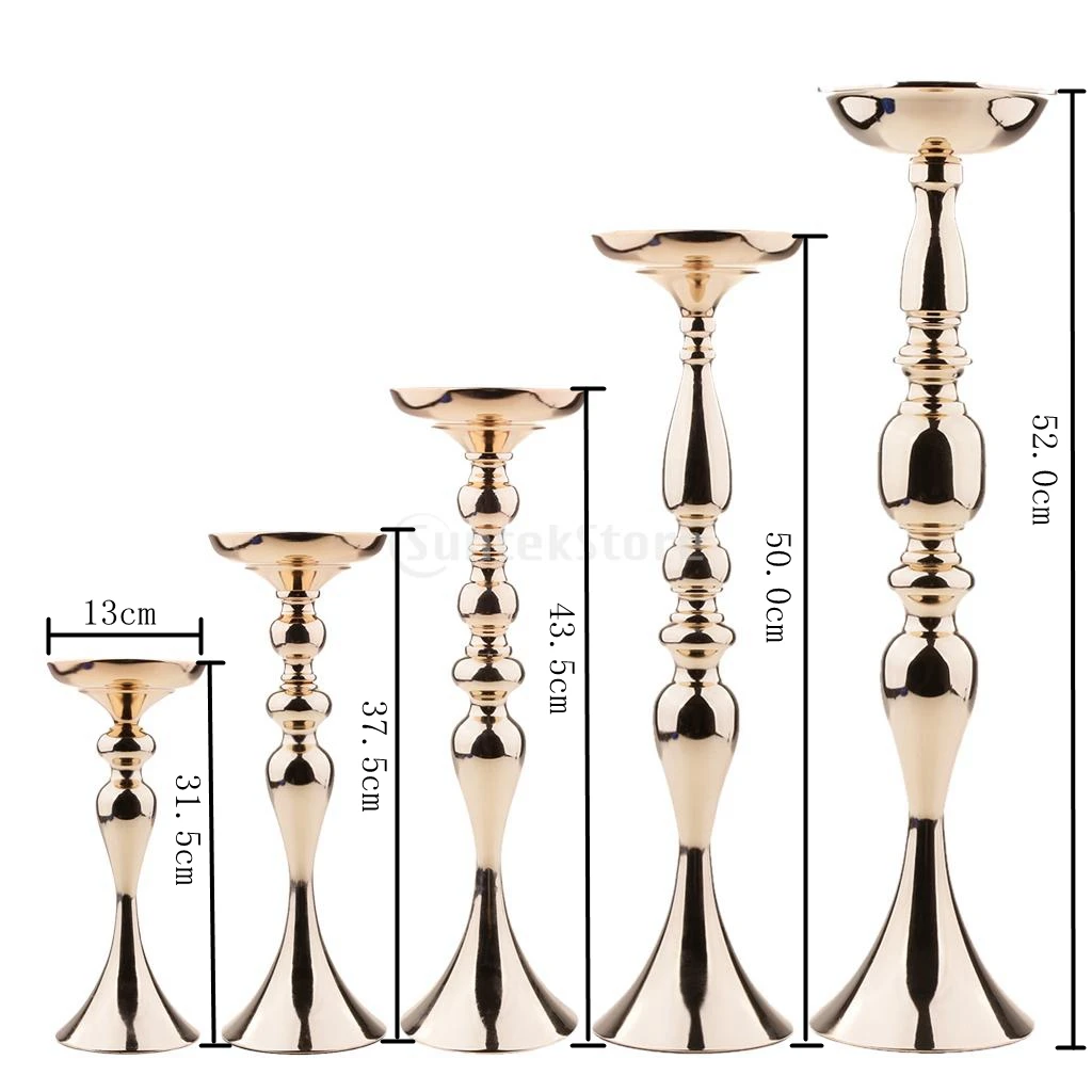 Pillar Church Metal Candle Holder Stick Stand Banquet Tabletop Centerpieces Wedding Event Central Main Road Flower Vase Rack