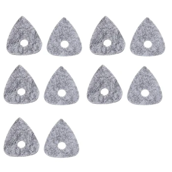 

10Pcs/Set Ukulele Picks Soft Wool Felt Plectrum Instrument Accessories for Guitar Ukelele