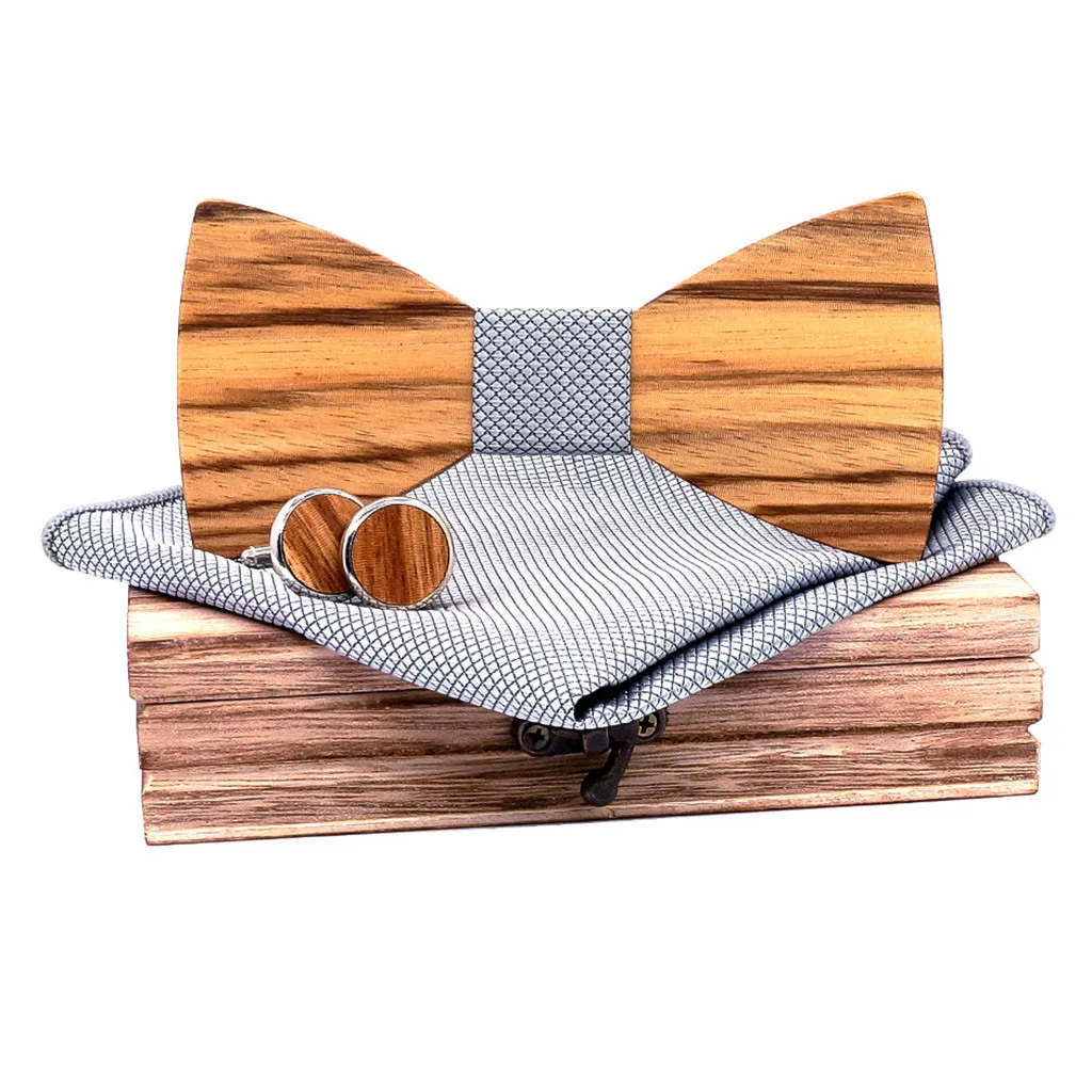 JAYCOSIN галстук-бабочка, модный мужской деревянный галстук-бабочка, Набор платков и галстуков, Мужской деревянный полый резной галстук-бабочка высокого качества
