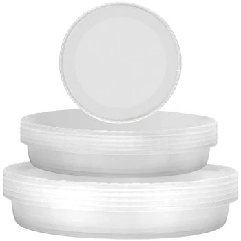 

18 Packs of 6 Inch, 8 Inch and 10 Inch Plant Dishes,Indoor and Outdoor Plant Trays,Transparent Plastic Flowerpot Dishes