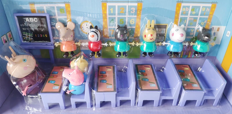 peppa pig school toy set