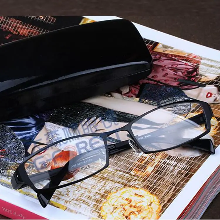 

Pure Titanium Square Glasses Frame Men Optical eyeglasses Prescription Myopia Computer eye glasses Male Metal Full eyewear frame