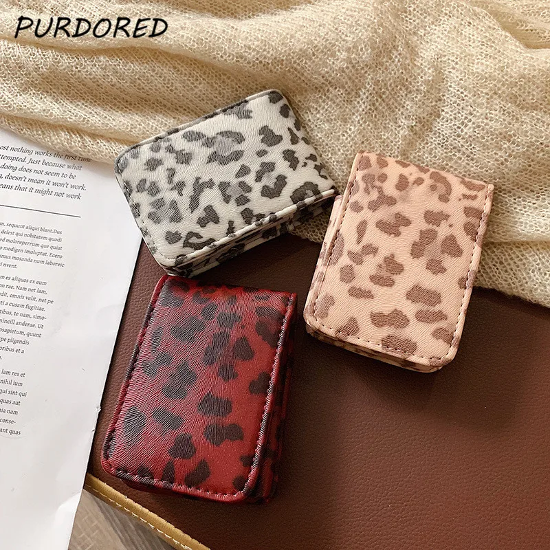 Однотонная кожаная сумка PURDORED для губной помады дорожный органайзер косметики