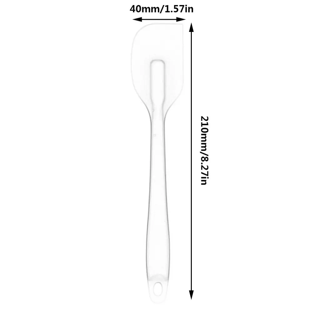 Силиконовый скребок полупрозрачный высокотемпературный шпатель для торта кухонный инструмент
