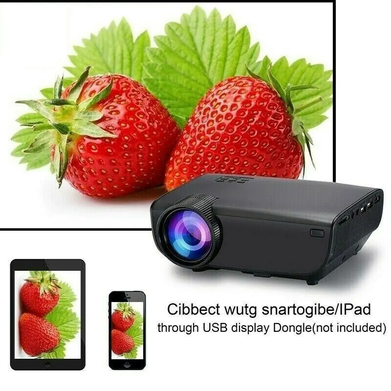 HD 1080P видео проектор портативный Bluetooth умный дом кинотеатр 10000лм Поддержка 3D с европейской вилкой