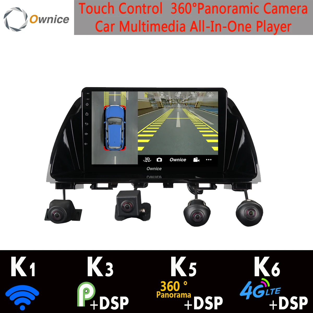 1 Din 360 ° камера Android 9,0 64G SPDIF DSP CarPlay Автомобильный мультимедийный gps радио плеер для Mazda 6 Atenza 2012 2013
