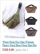 CONEED Fashion Waist Packs Unisex Sports Waterproof Belt Multi-Function Bag Zipper Messenger Bag Pouch Run Chest Waist Bag